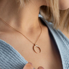 Upside down crescent moon on sale necklace