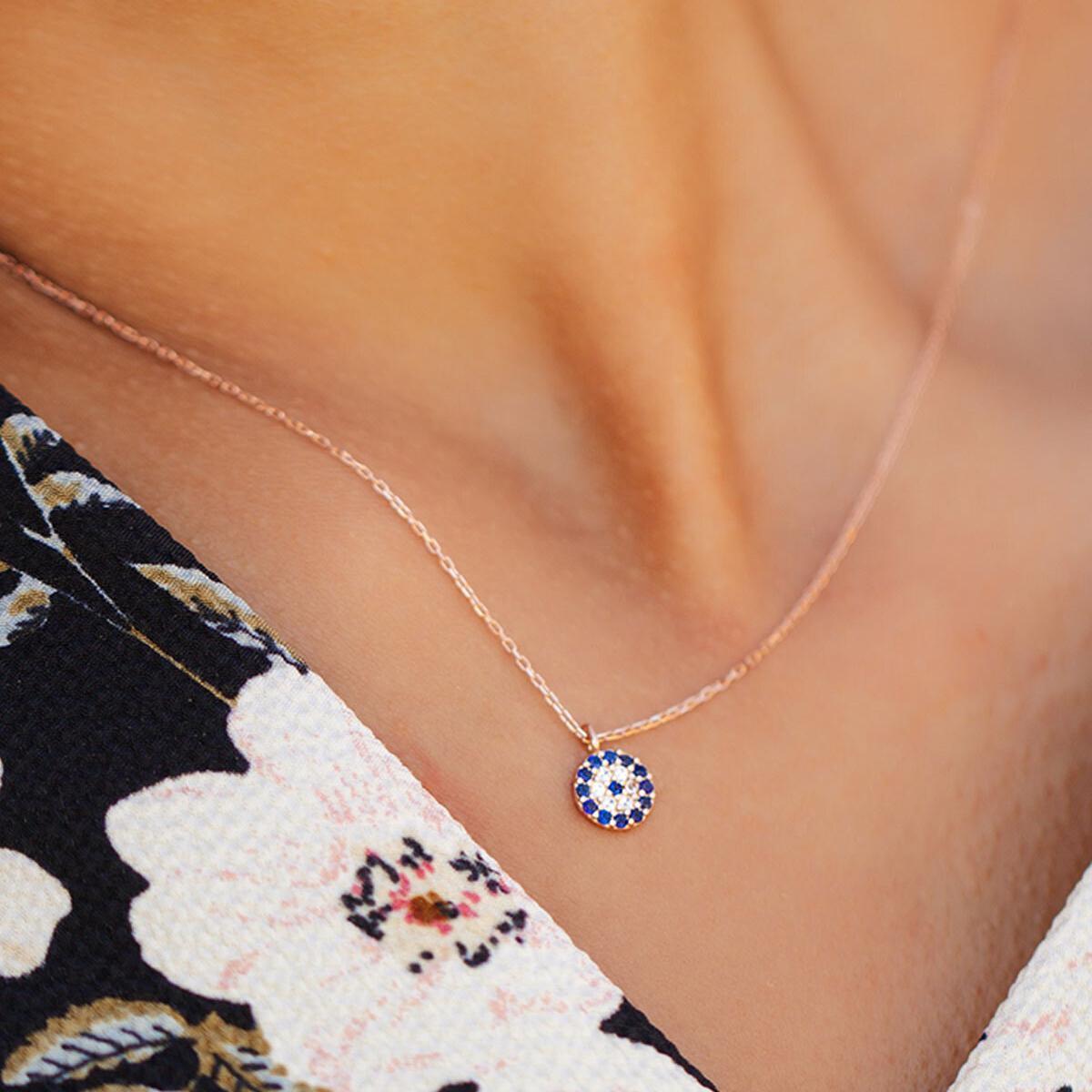 Real Evil Eye Necklace • Evil Eye Necklace Gold • Eye Evil Necklace - Trending Silver Gifts